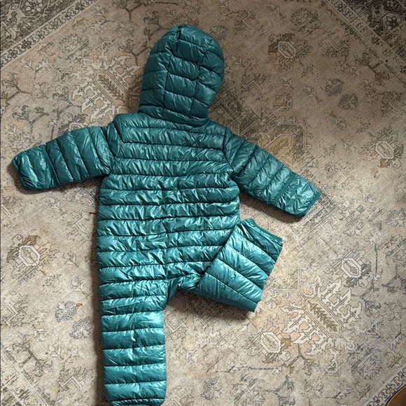 Primary Teal Kids Puffer Jacket - Picture 3 of 5